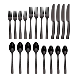 Argent Orf­vres Paris Gunmetal Titanium 20 piece, Service for 4 