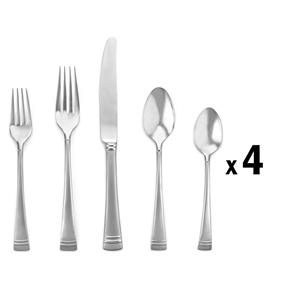 Lenox Federal Platinum Frosted 20 piece, Service for 4