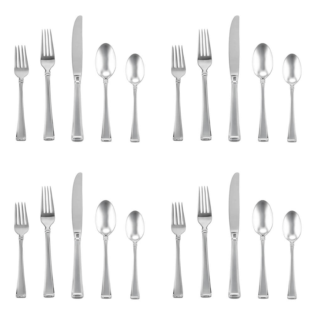 Gorham Column Frosted 20 Piece Set, Service for 4 - GH-CFR-50/4