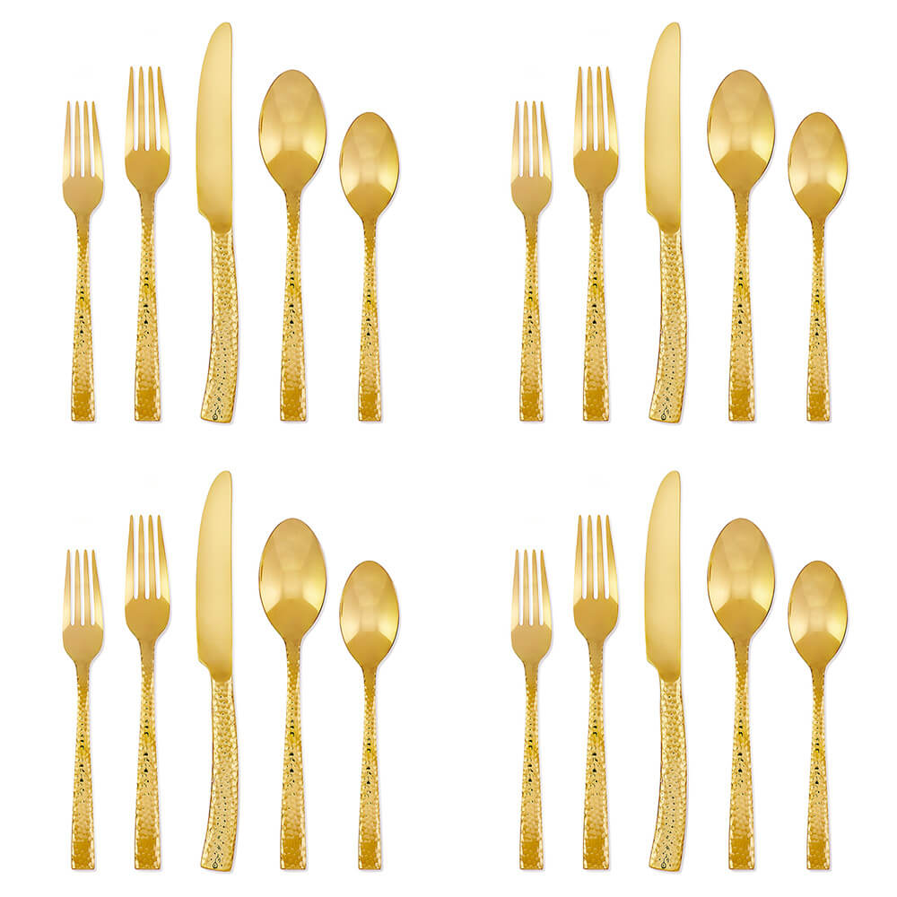 Argent Orf­vres Paris Gold Titanium 20 piece, Service for 4 - LN-EFB85G20QT