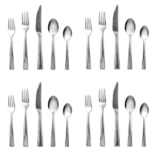 Lenox Continental Dining 20 piece Stainless Flatware, Service for 4