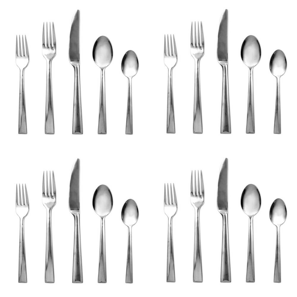 Lenox Continental Dining 20 piece Stainless Flatware, Service for 4 - LN-CD-50/4