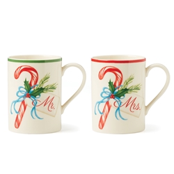 Lenox Mr & Mrs Holiday Mug Set 