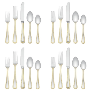 Lenox Vintage Jewel Gold 20 Piece Set, Service for 4