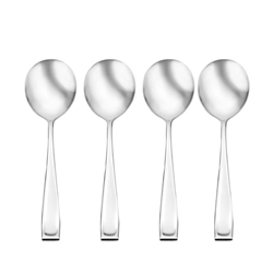 Oneida Moda Round Soup Spoons (set of 4) bouillon spoon