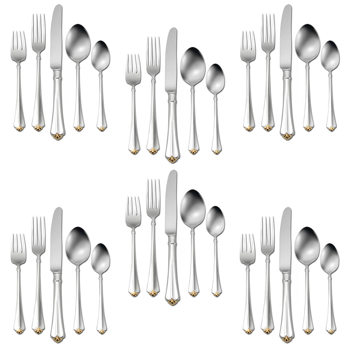 Oneida Golden Juilliard 30 Piece Set, Service for 6 - ON-GJ-50/6