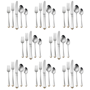 Oneida Golden Juilliard 40 Piece Set, Service for 8
