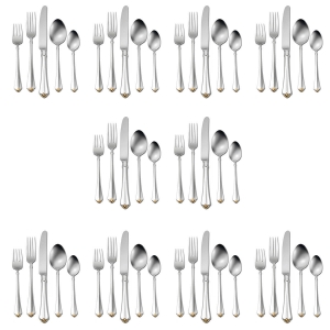 Oneida Golden Juilliard 50 Piece Set, Service for 10