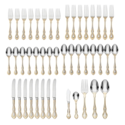 Oneida Golden Mandolina 45 Piece Set, Service for 8 