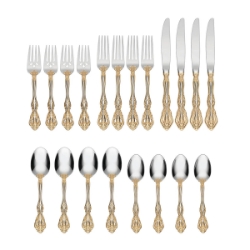 Oneida Golden Michelangelo 20 Piece Set, Service for 4 