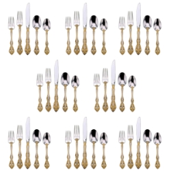 Oneida Golden Michelangelo 40 Piece Set, Service for 8 
