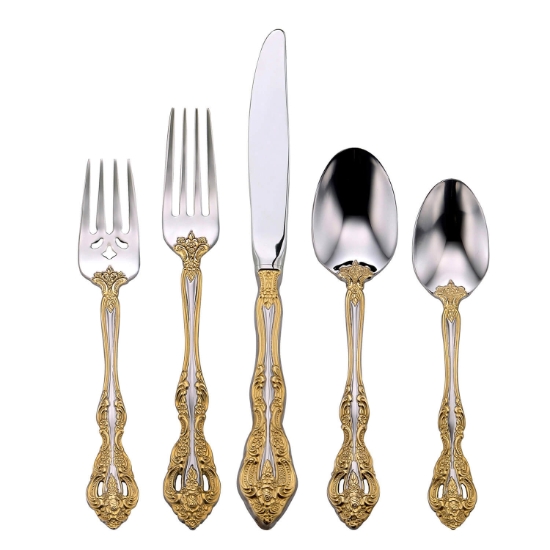 Oneida Golden Michelangelo 5 Piece Place Setting - ON-GMK-50