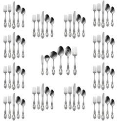 Oneida Louisiana 66 Piece Set, Service for 12 