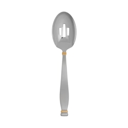 Oneida Satin Golden Kensington Pierced Serving Spoon 