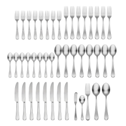 Oneida Satin Icarus 45 Piece Set, Service for 8 