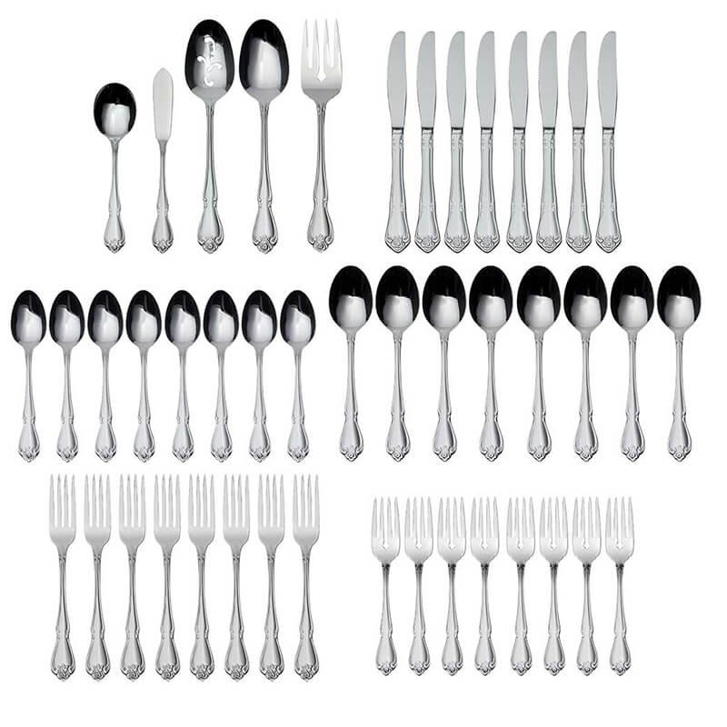 Oneida True Rose 45 Piece Set, Service for 8 - B552045D