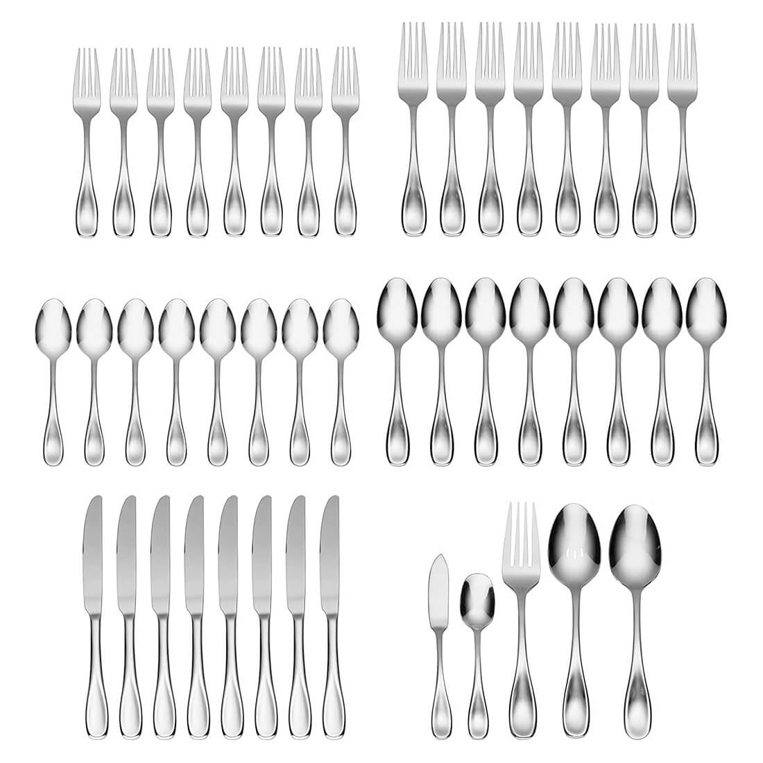 Oneida Voss 45 Piece Set, Service for 8 - ON-H003045A