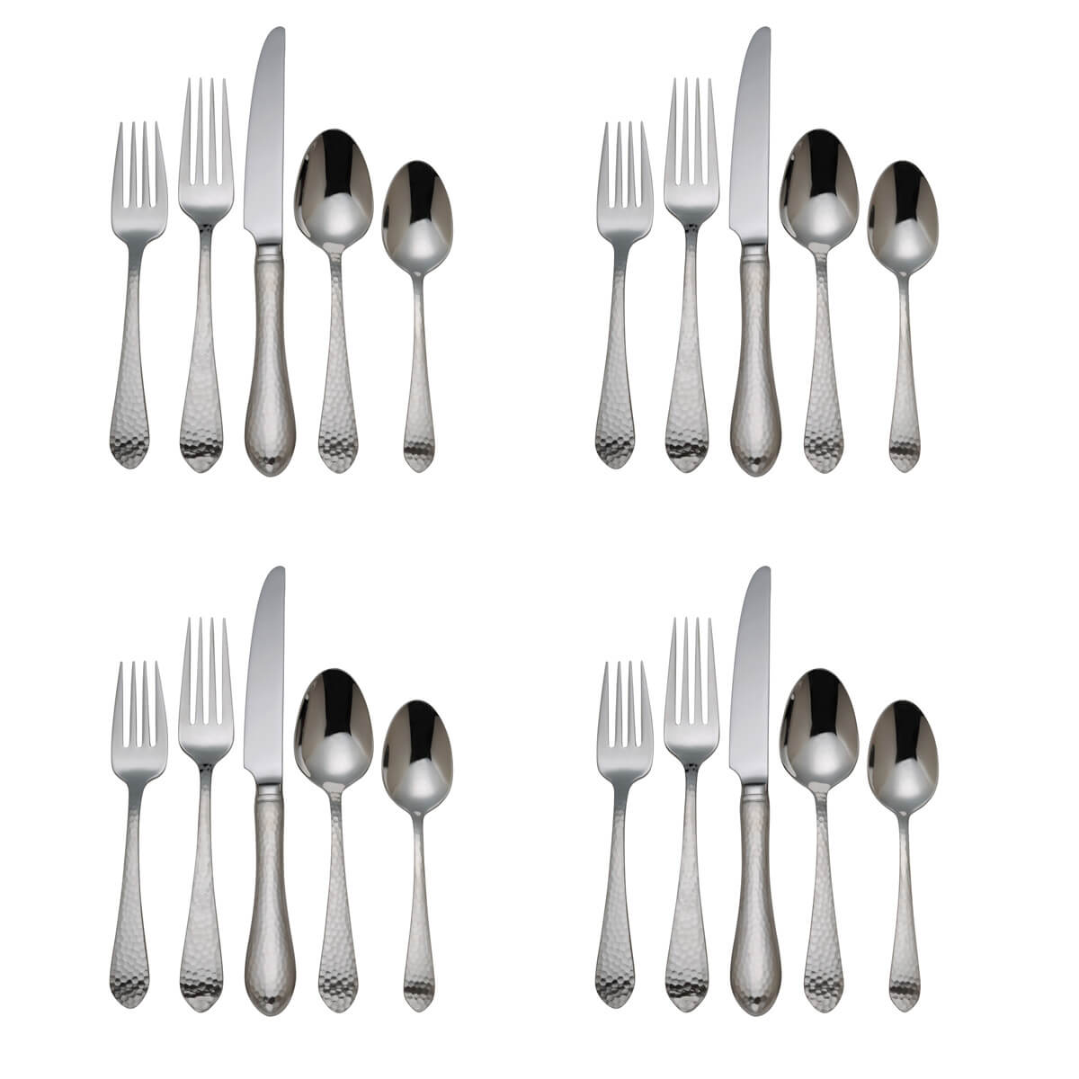 Reed & Barton Hammered Antique 20 Piece Set, Service for 4 - RB-HAQ-50/4