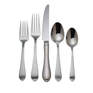 Reed & Barton Hammered Antique 5 Piece Place Setting