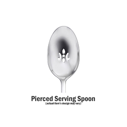 Oneida Satin Garnet Pierced Serving Spoon 