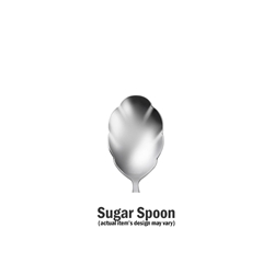 Oneida Satin Garnet Sugar Spoon Sugar shell