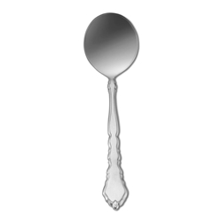 Oneida Satinique Bouillon/Round Soup Spoon 